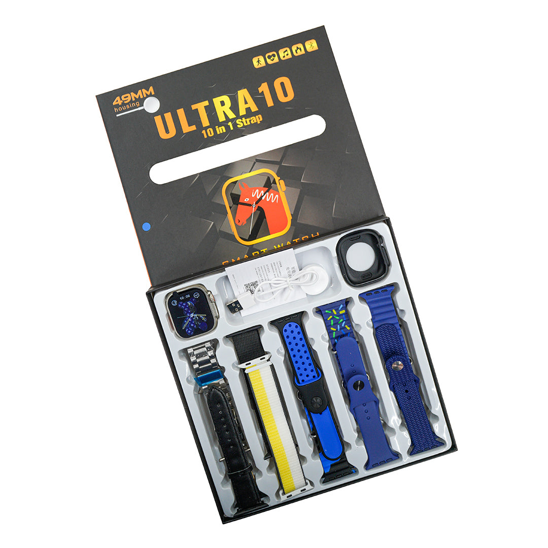 Ultra 10 Smart Watch With 10 Straps