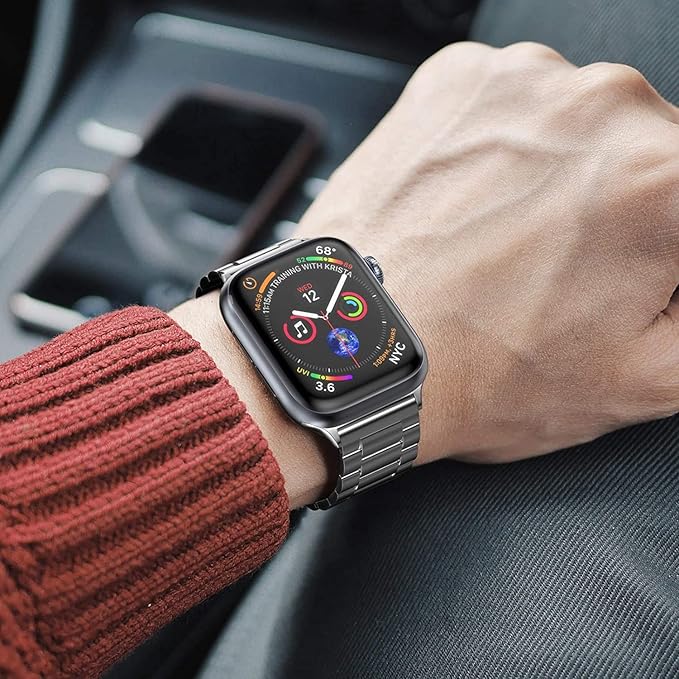 Series X Smartwatch with Premium Metal Chain on Wrist - Tech Armor