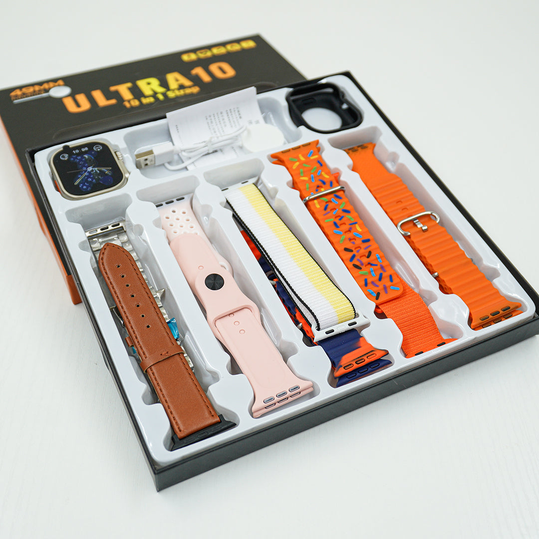 Ultra 10 Smart Watch With 10 Straps