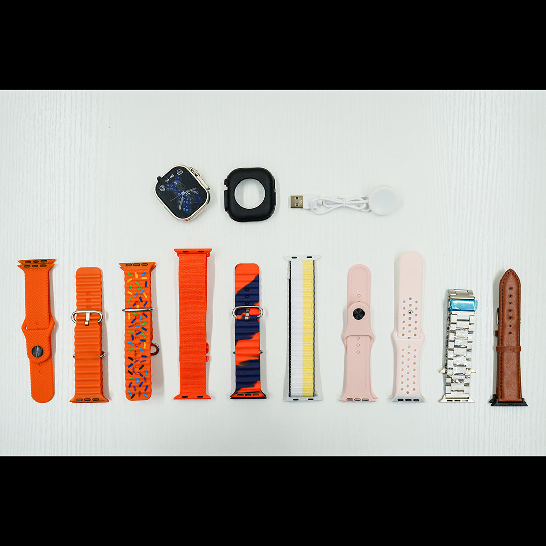 Ultra 10 Smart Watch With 10 Straps