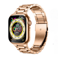 Series X Smartwatch with Premium Rose Gold Metal Chain - Tech Armor